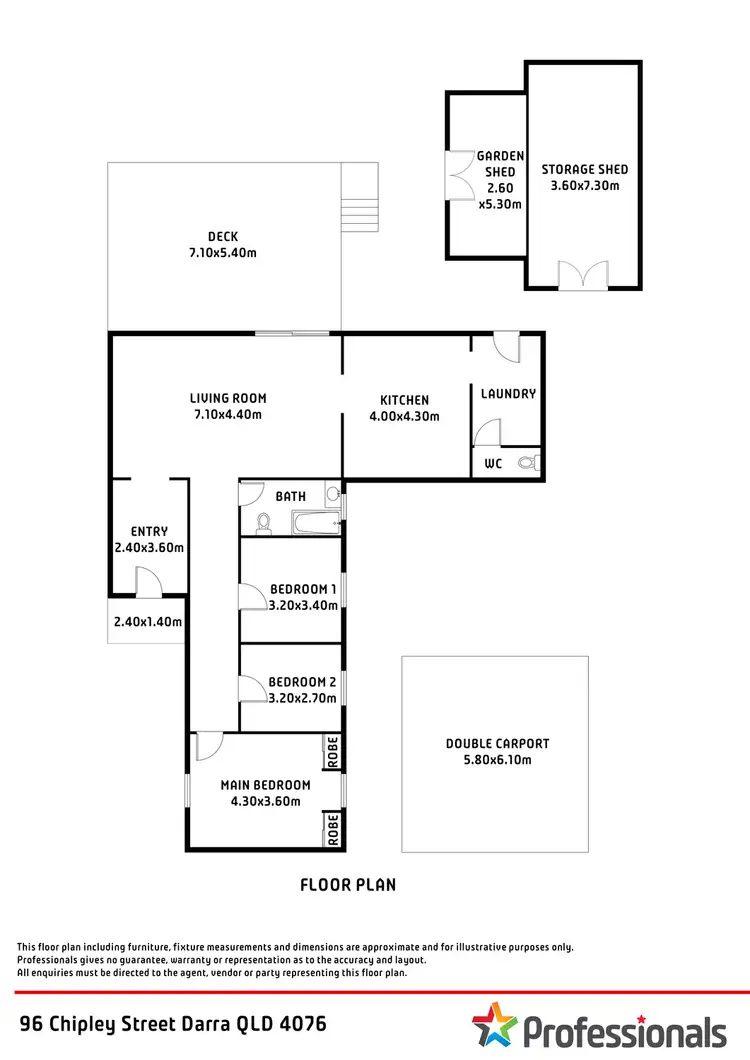 Floorplan of Homely house listing, 96 Chipley Street, Darra QLD 4076