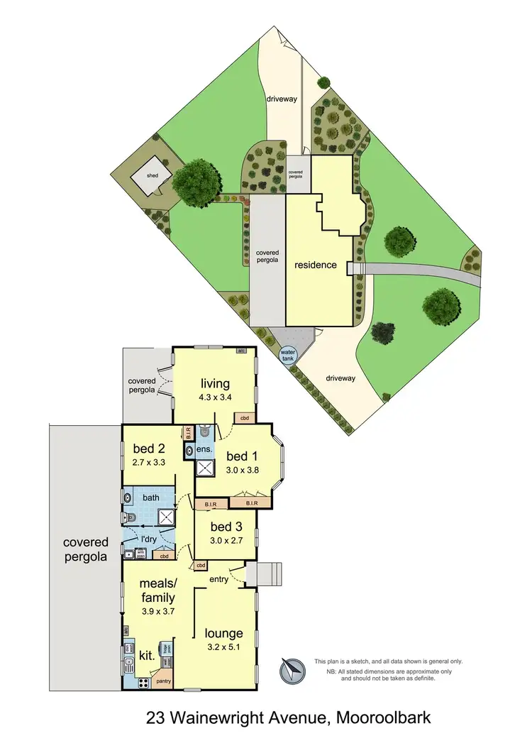 Floorplan of Homely house listing, 23 Wainewright Avenue, Mooroolbark VIC 3138