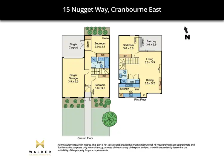 Floorplan of Homely townhouse listing, 15 Nugget Way, Cranbourne East VIC 3977