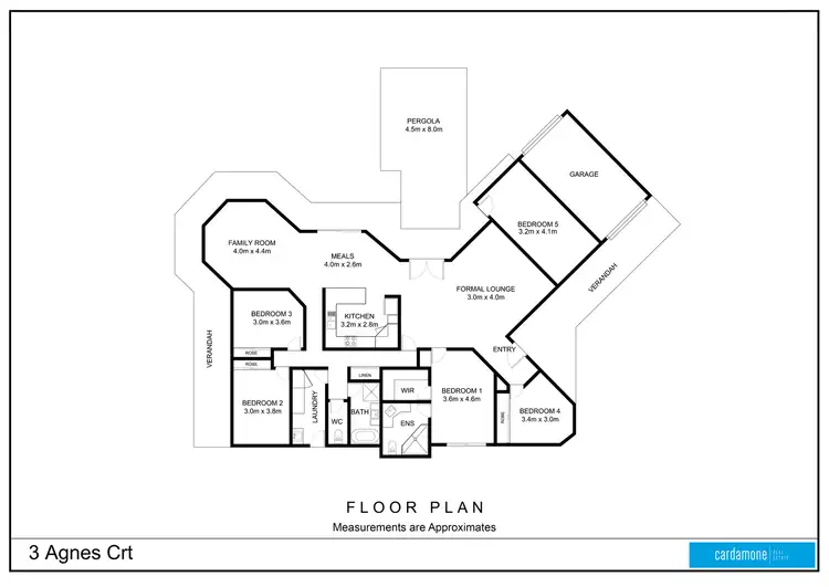 Floorplan of Homely house listing, 3 Agnes Court, Kialla VIC 3631