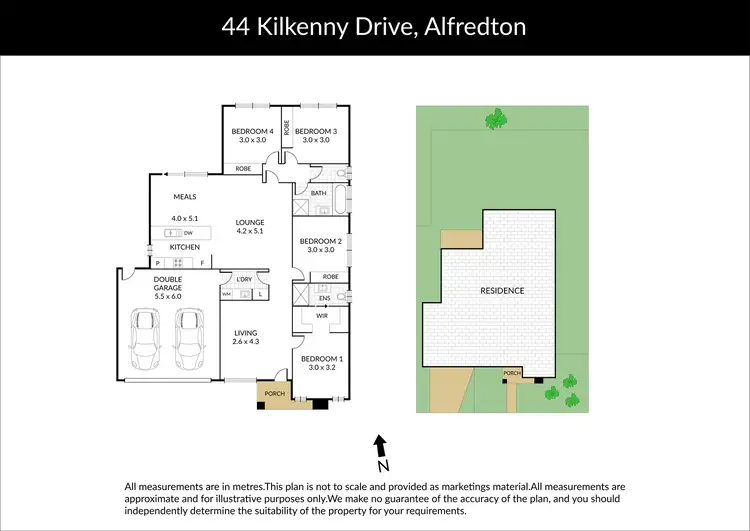 Floorplan of Homely house listing, 44 Kilkenny Drive, Alfredton VIC 3350