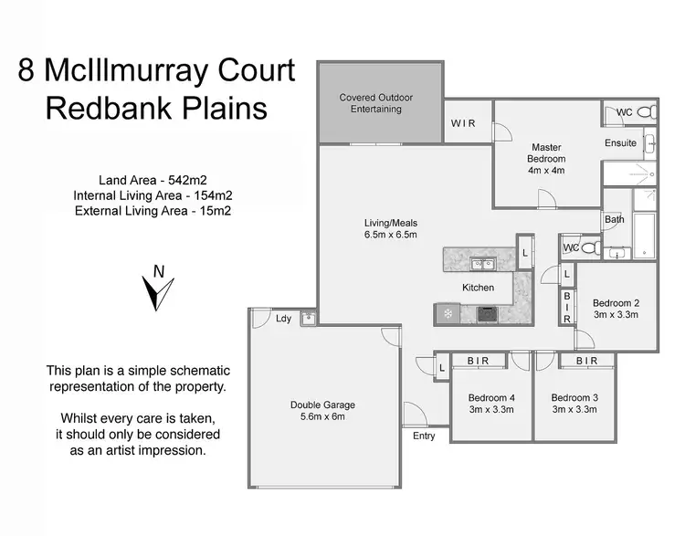Floorplan of Homely house listing, 8 Mcillmurray Court, Redbank Plains QLD 4301