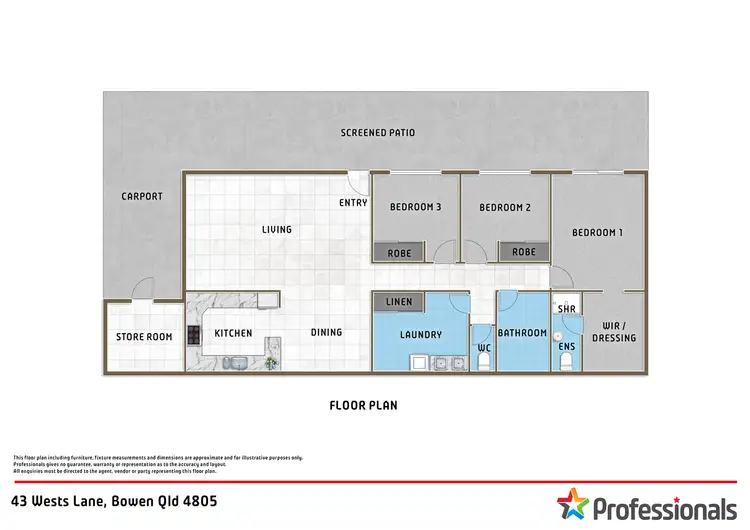 Floorplan of Homely house listing, 43 Wests Lane, Bowen QLD 4805