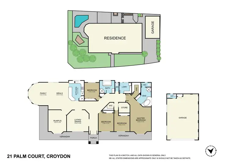 Floorplan of Homely house listing, 21 Palm Court, Croydon South VIC 3136