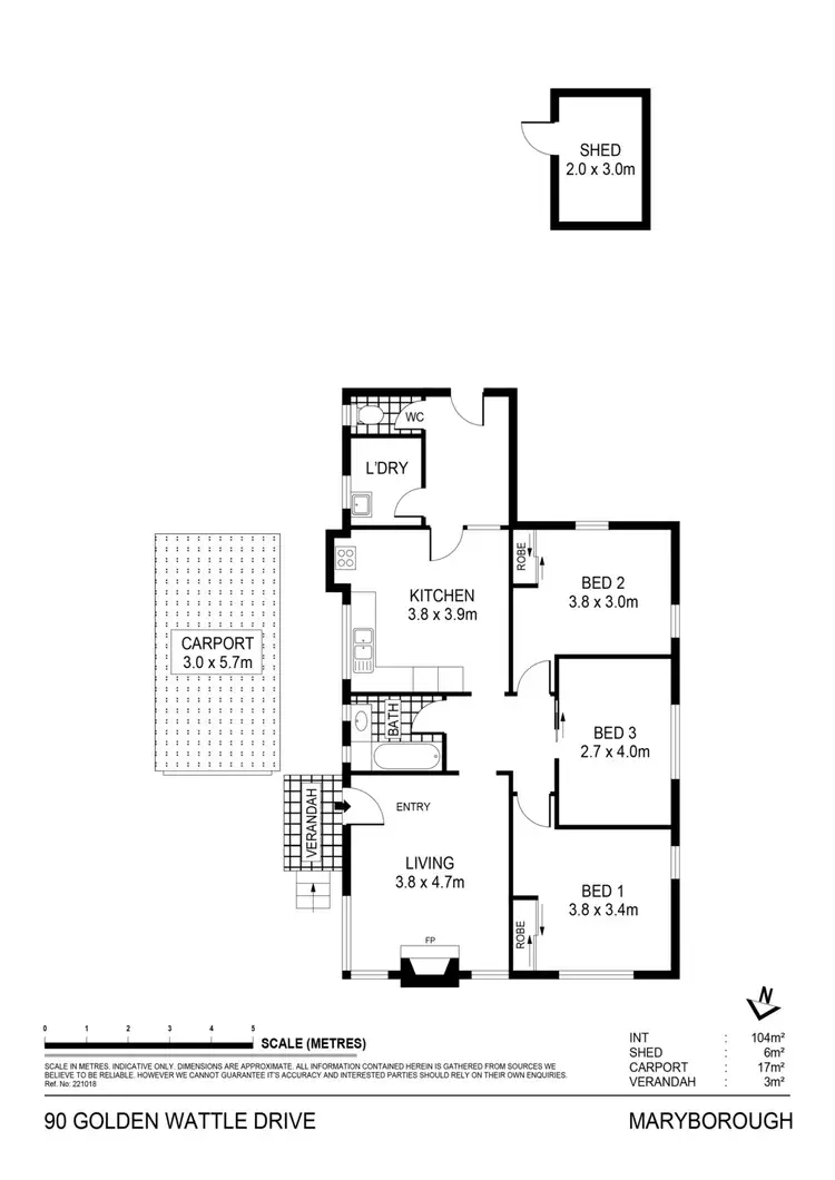 Floorplan of Homely house listing, 90 Golden Wattle Drive, Maryborough VIC 3465