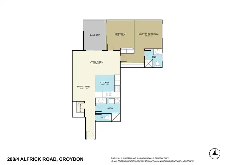 Floorplan of Homely apartment listing, 208/4-6 Alfrick Road, Croydon VIC 3136