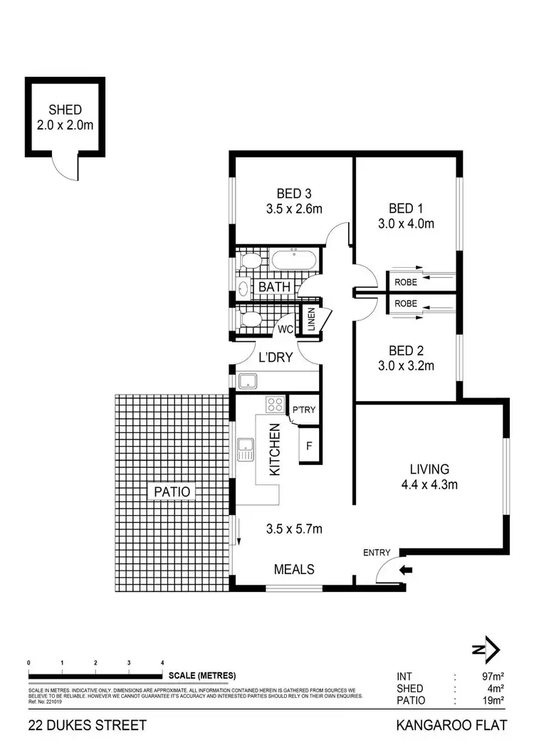 Floorplan of Homely house listing, 22 Duke Street, Kangaroo Flat VIC 3555