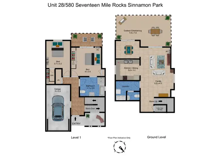 Floorplan of Homely townhouse listing, 28/580 Seventeen Mile Rocks Road, Sinnamon Park QLD 4073