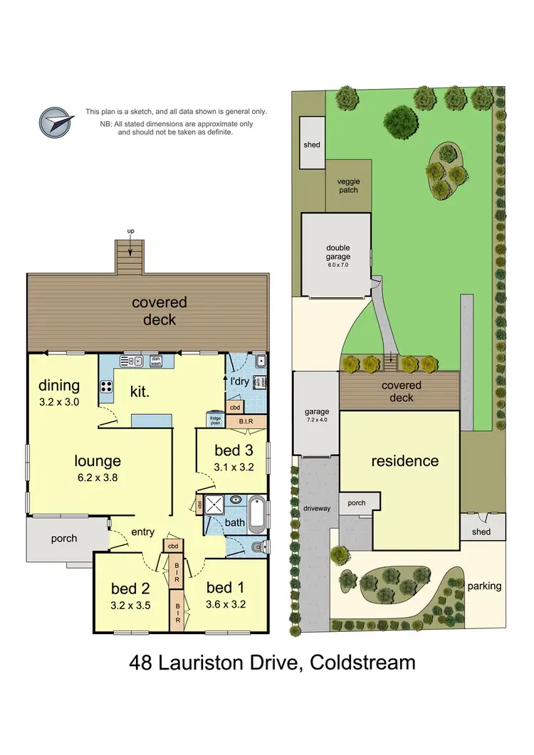 Floorplan of Homely house listing, 48 Lauriston Drive, Coldstream VIC 3770