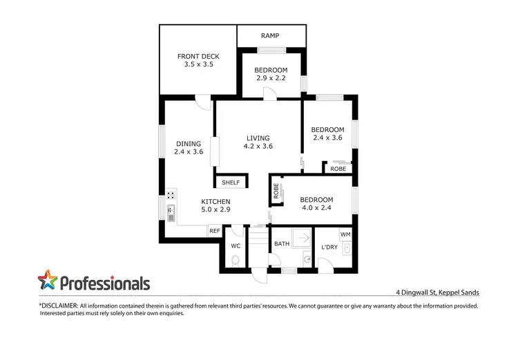 Floorplan of Homely house listing, 4 Dingwall Street, Keppel Sands QLD 4702