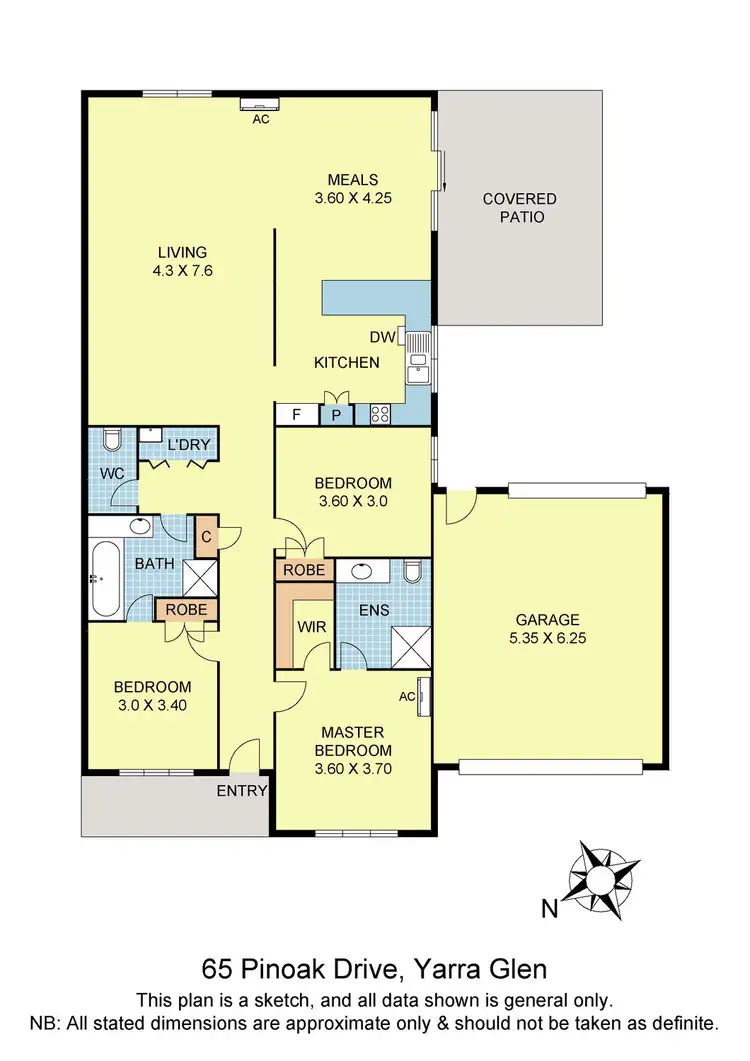 Floorplan of Homely house listing, 65 Pinoak Drive, Yarra Glen VIC 3775