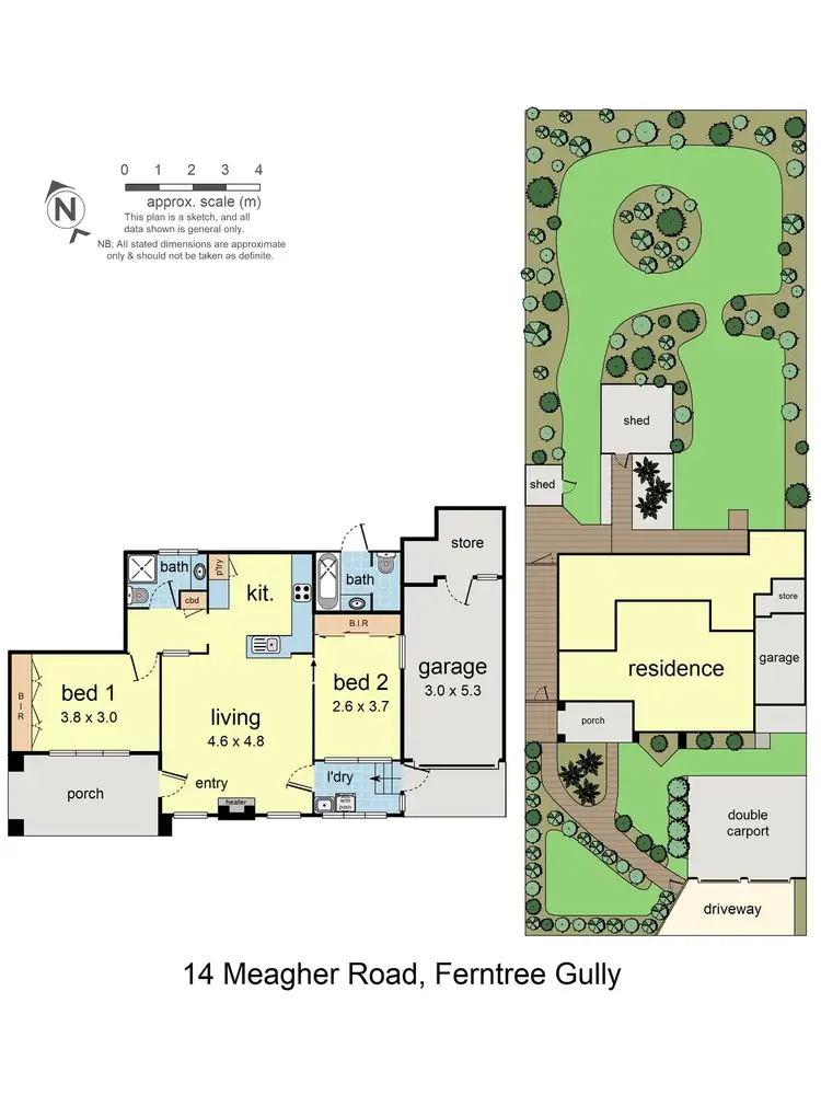 Floorplan of Homely house listing, 14 Meagher Road, Ferntree Gully VIC 3156
