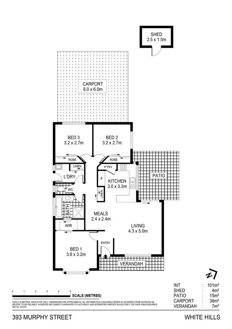 Floorplan of Homely house listing, 393 Murphy Street, White Hills VIC 3550