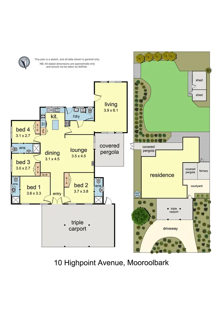 Floorplan of Homely house listing, 10 Highpoint Avenue, Mooroolbark VIC 3138