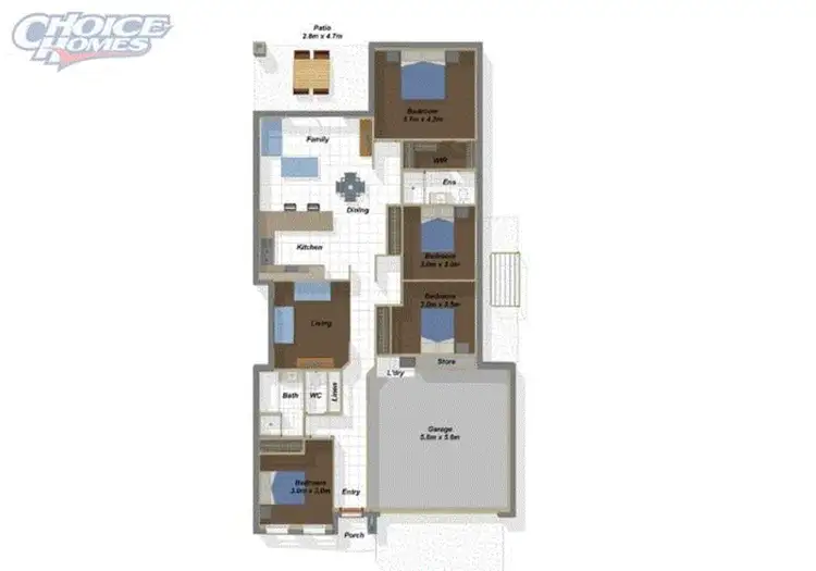 Floorplan of Homely house listing, 61 William Boulevard, Pimpama QLD 4209
