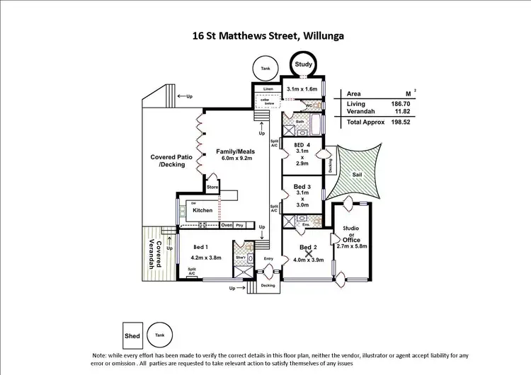 Floorplan of Homely house listing, 16 St Matthews Street, Willunga SA 5172