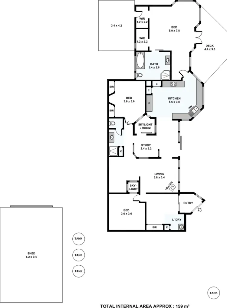 Floorplan of Homely rural property listing, 326 Range Road West, Willunga SA 5172