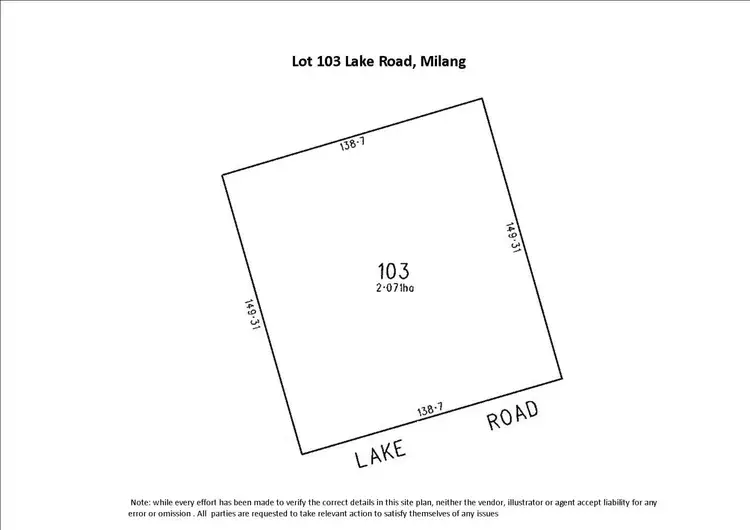Floorplan of Homely rural property listing, Lot 103 Lake Road, Milang SA 5256