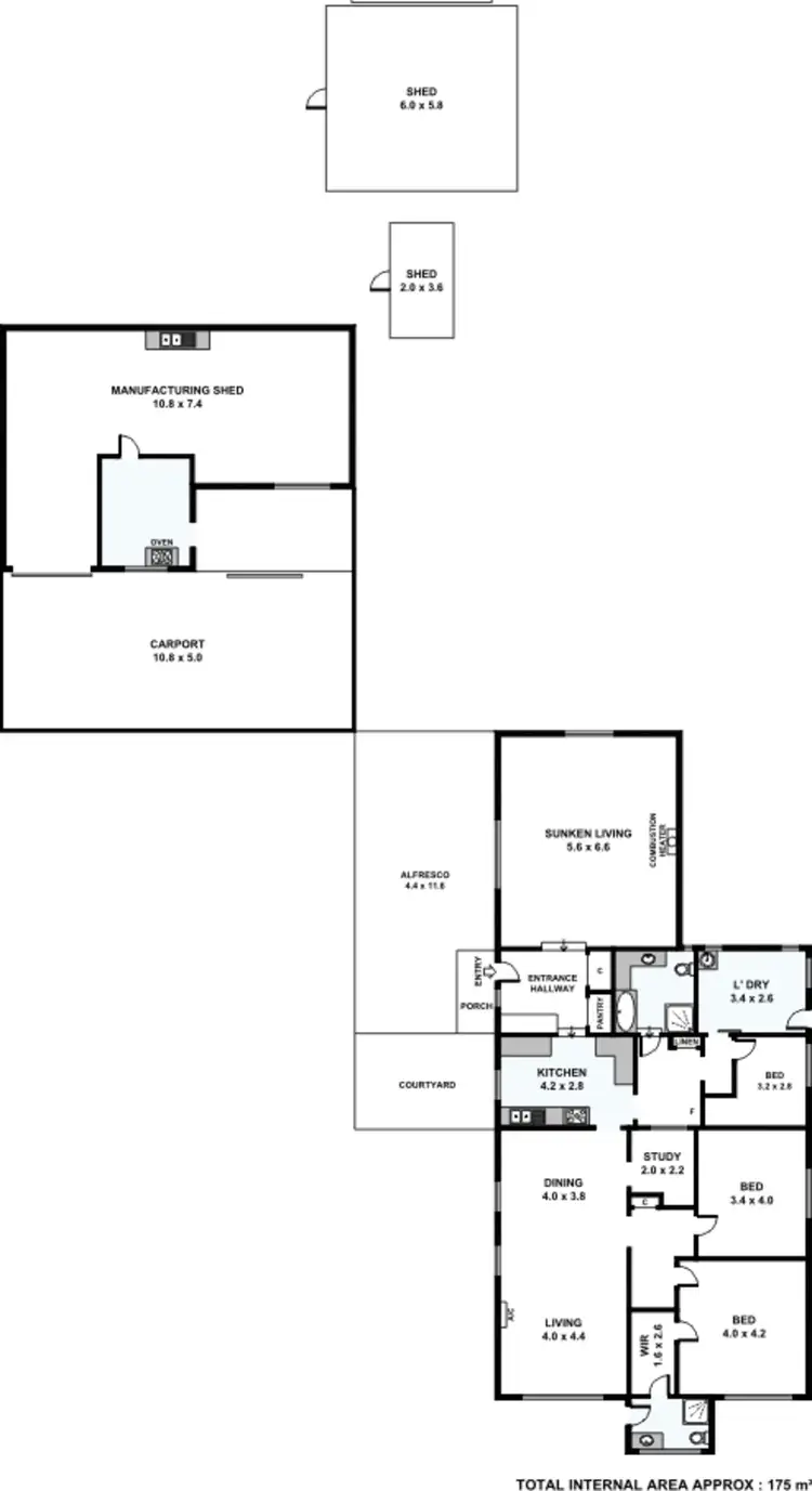 Floorplan of Homely rural property listing, 539 Colville Road, Whites Valley SA 5172