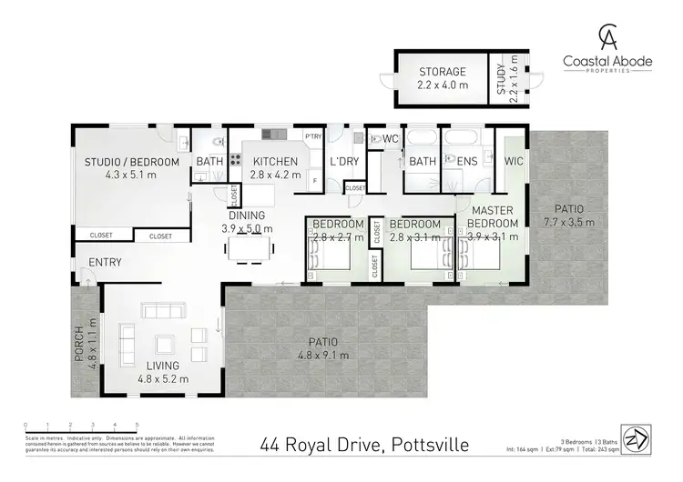 Floorplan of Homely house listing, 44 Royal Drive, Pottsville NSW 2489