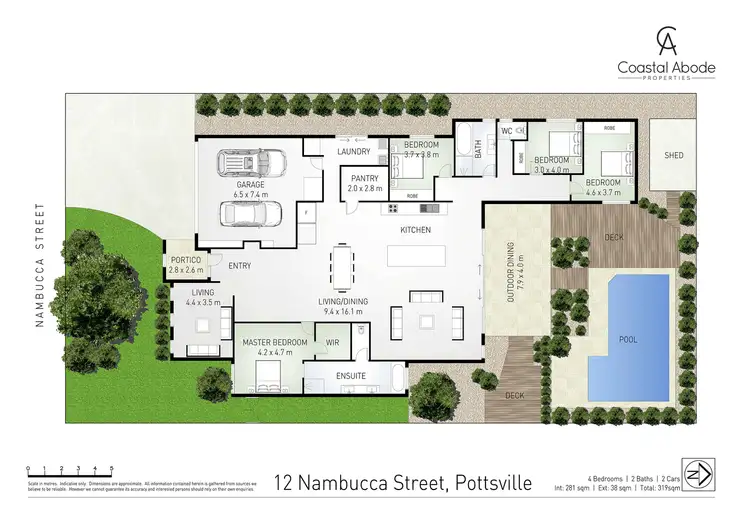Floorplan of Homely house listing, 12 Nambucca Street, Pottsville NSW 2489