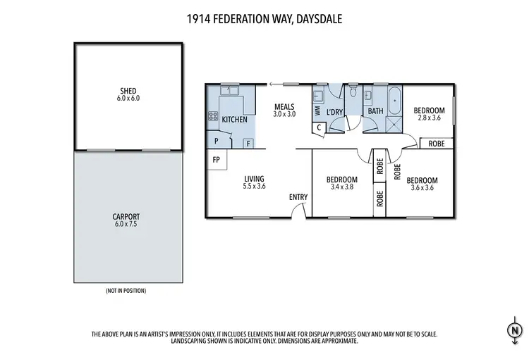 Floorplan of Homely house listing, 1914 Federation Way, Daysdale NSW 2646