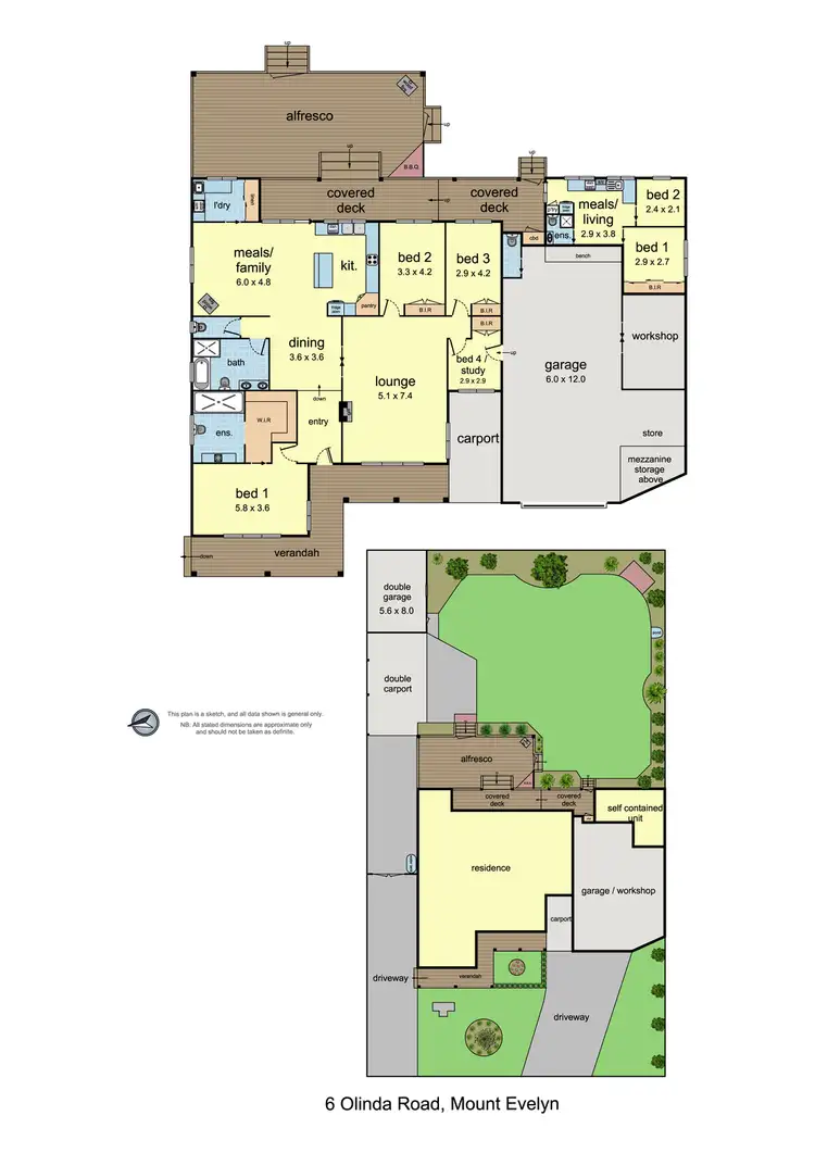 Floorplan of Homely house listing, 6 Olinda Road, Mount Evelyn VIC 3796