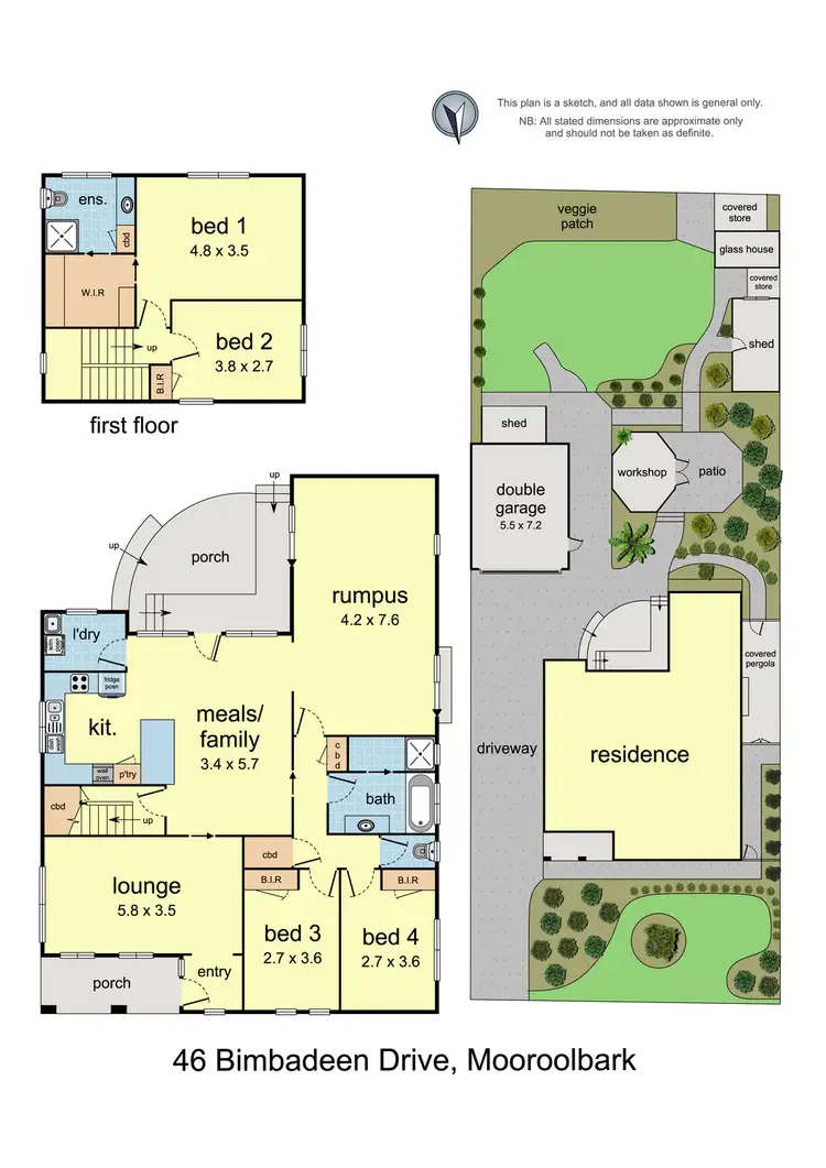 Floorplan of Homely house listing, 46 Bimbadeen Drive, Mooroolbark VIC 3138
