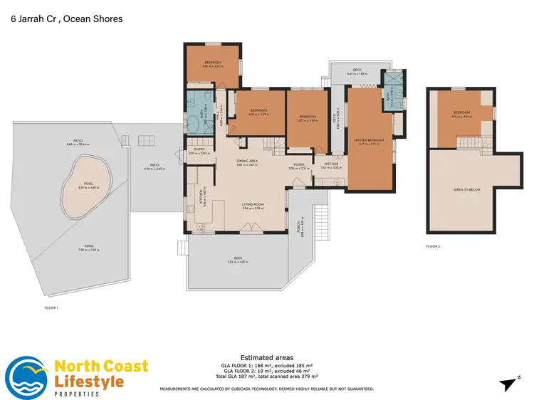 Floorplan of Homely house listing, 6 Jarrah Crescent, Ocean Shores NSW 2483