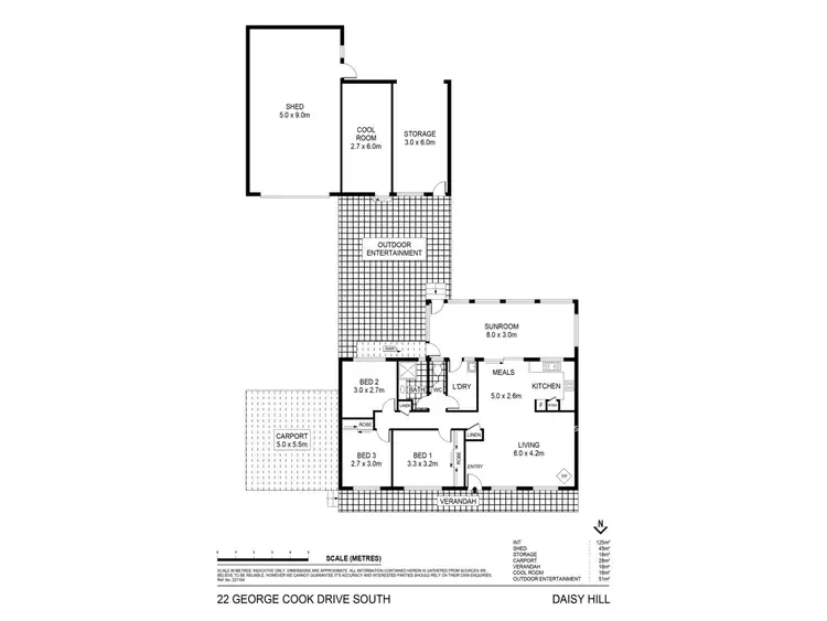 Floorplan of Homely house listing, 22 George Cook Drive, Daisy Hill VIC 3465