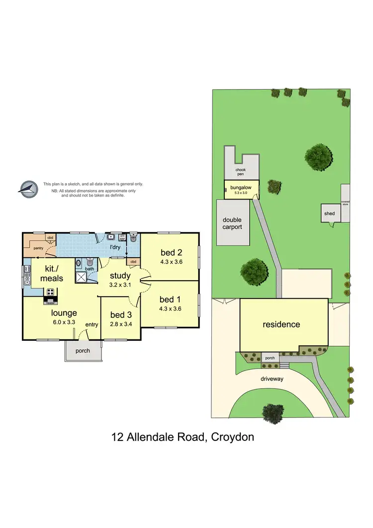Floorplan of Homely house listing, 12 Allendale Road, Croydon VIC 3136