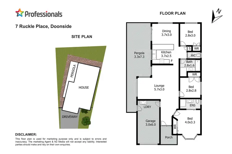 Floorplan of Homely house listing, 7 Ruckle Place, Doonside NSW 2767