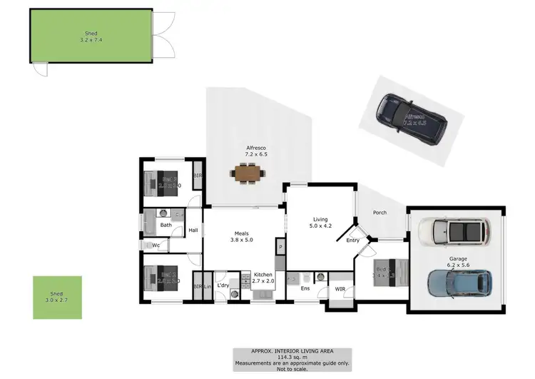 Floorplan of Homely house listing, 12 Coventry Court, Wodonga VIC 3690