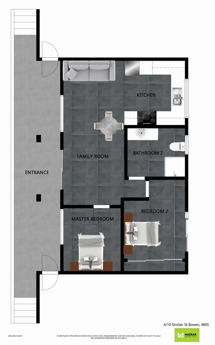 Floorplan of Homely unit listing, 4/10 Sinclair Street, Bowen QLD 4805