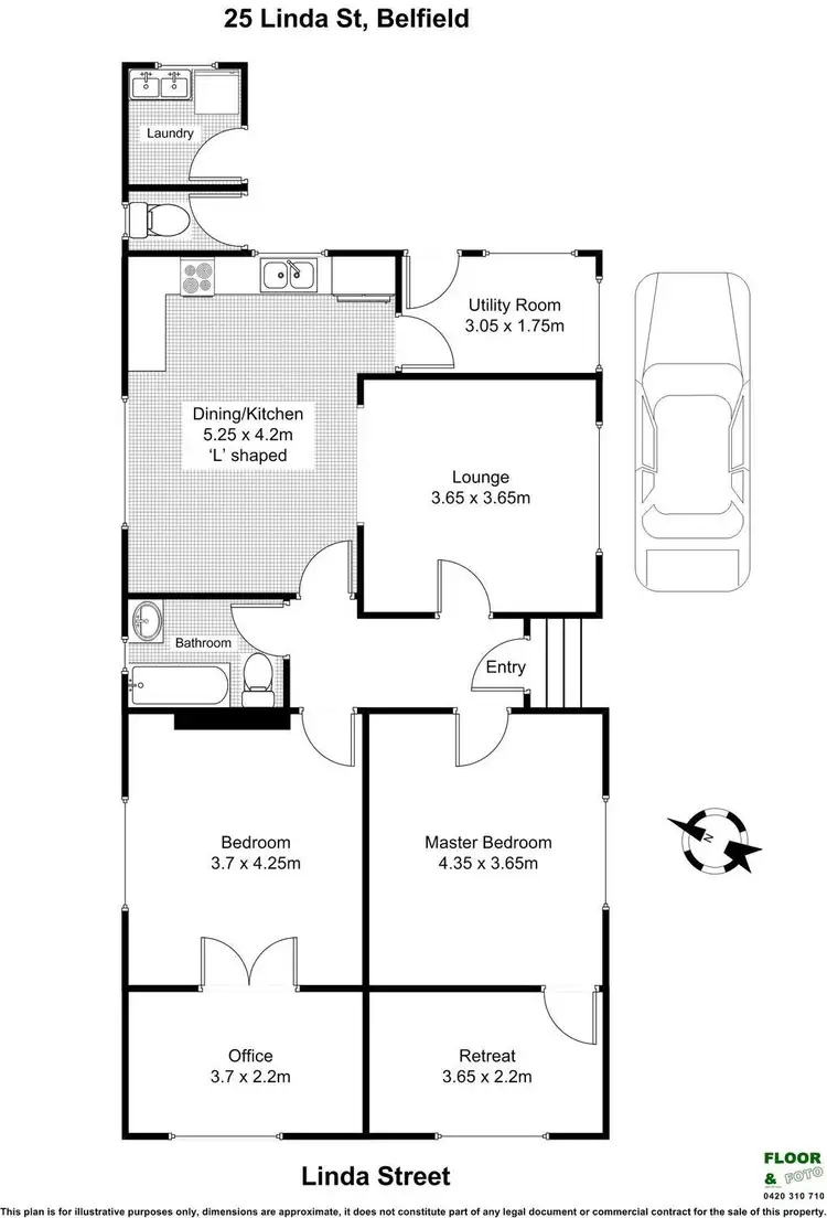 Floorplan of Homely house listing, 25 Linda Street, Belfield NSW 2191