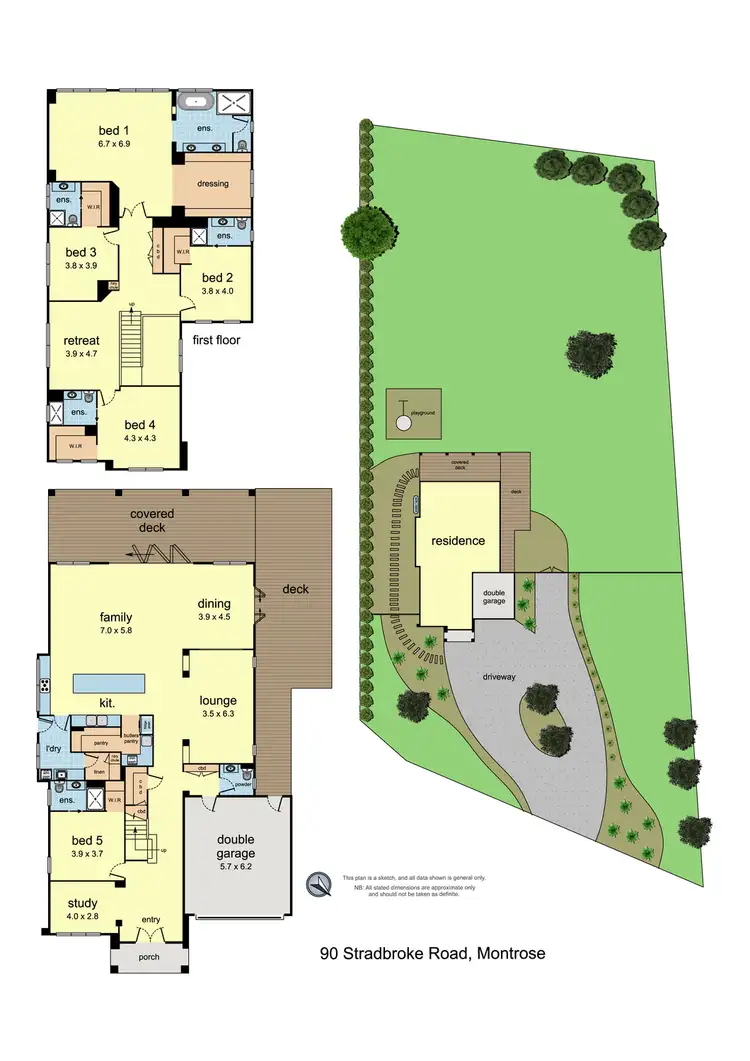 Floorplan of Homely house listing, 90 Stradbroke Road, Montrose VIC 3765