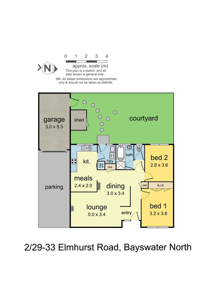 Floorplan of Homely unit listing, 2/29-33 Elmhurst Road, Bayswater VIC 3153