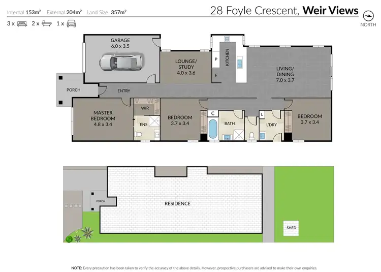 Floorplan of Homely house listing, 28 Foyle Crescent, Weir Views VIC 3338