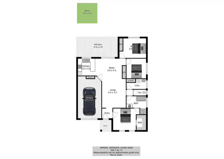 Floorplan of Homely house listing, 10 Butterworth Place, Wodonga VIC 3690