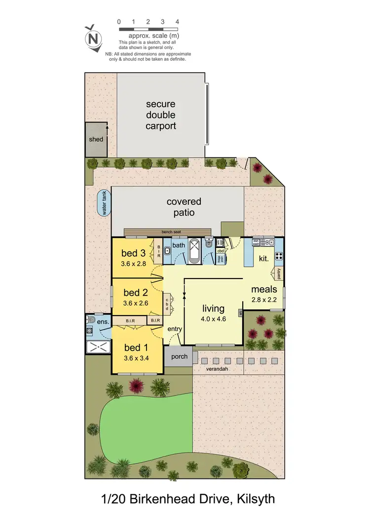 Floorplan of Homely house listing, 1/20 Birkenhead Drive, Kilsyth VIC 3137