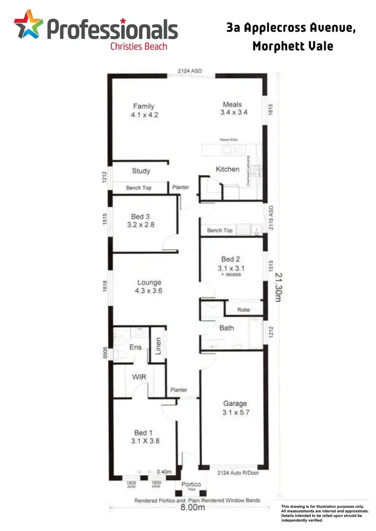 Floorplan of Homely house listing, 3a Applecross Avenue, Morphett Vale SA 5162
