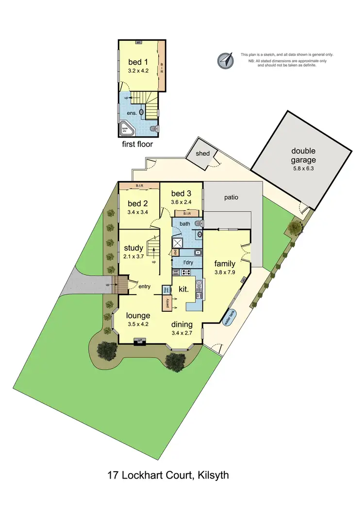 Floorplan of Homely house listing, 17 Lockhart Court, Kilsyth VIC 3137