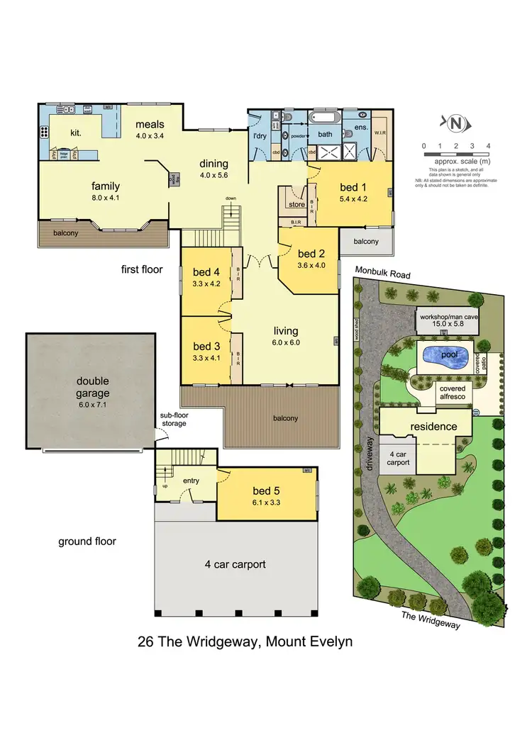 Floorplan of Homely house listing, 26 The Wridgeway, Mount Evelyn VIC 3796