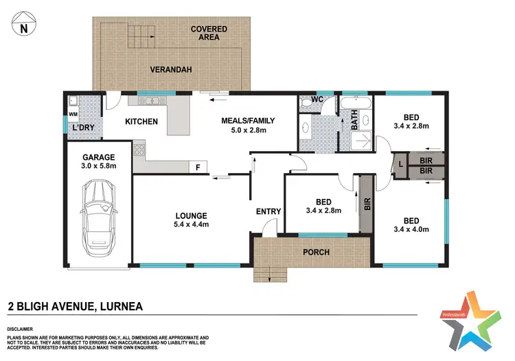 Floorplan of Homely house listing, 2 Bligh Avenue, Lurnea NSW 2170