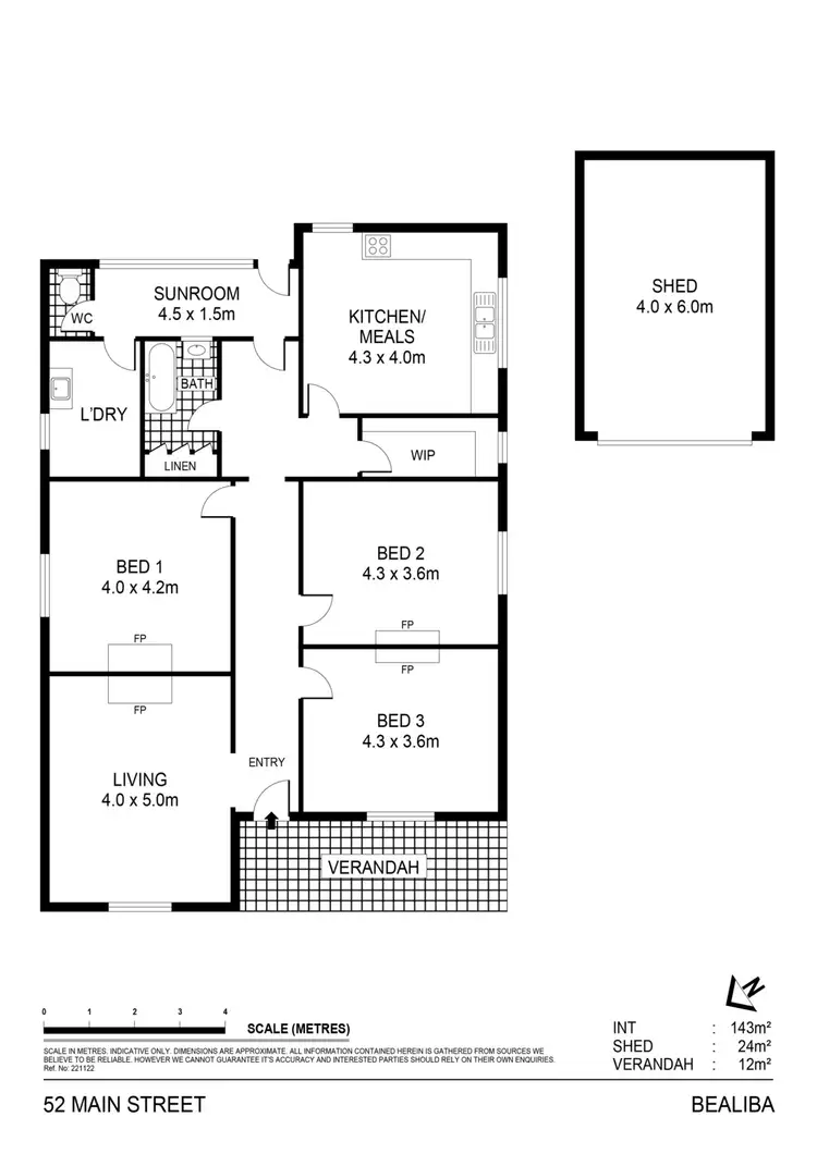 Floorplan of Homely house listing, 52 Main Street, Bealiba VIC 3475