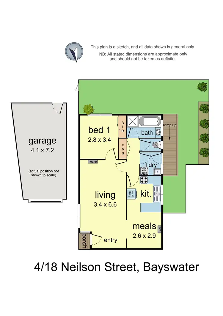 Floorplan of Homely unit listing, 4/18 Neilson Street, Bayswater VIC 3153