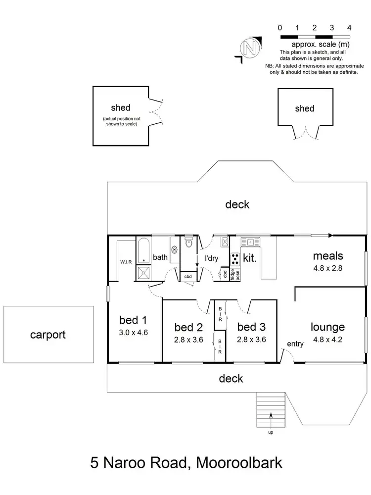 Floorplan of Homely house listing, 5 Naroo Road, Mooroolbark VIC 3138