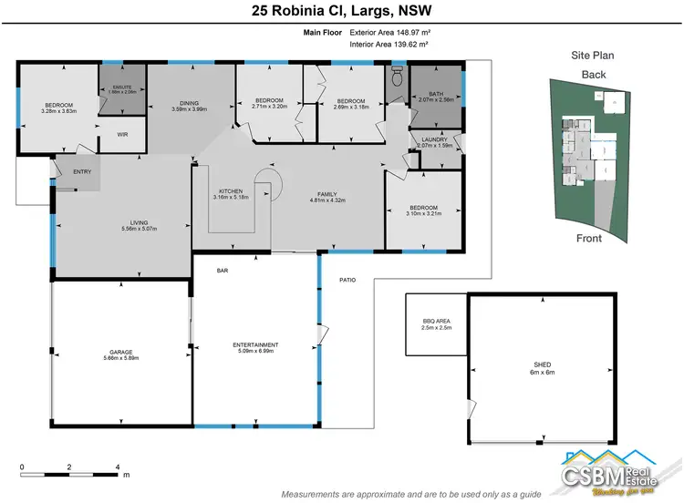 Floorplan of Homely house listing, 25 Robinia Close, Largs NSW 2320