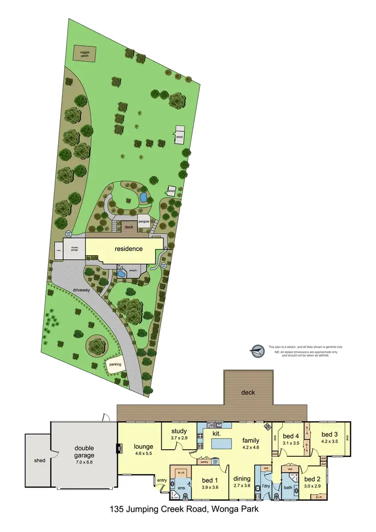 Floorplan of Homely house listing, 135 Jumping Creek Road, Wonga Park VIC 3115