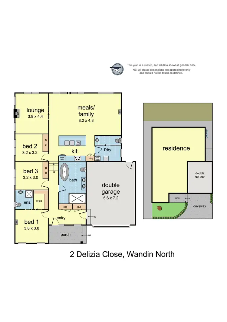 Floorplan of Homely house listing, 2 Delizia Close, Wandin North VIC 3139